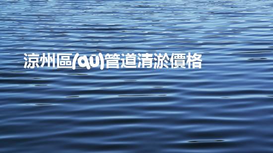 涼州區(qū)管道清淤價格優(yōu)惠，一探究竟！
